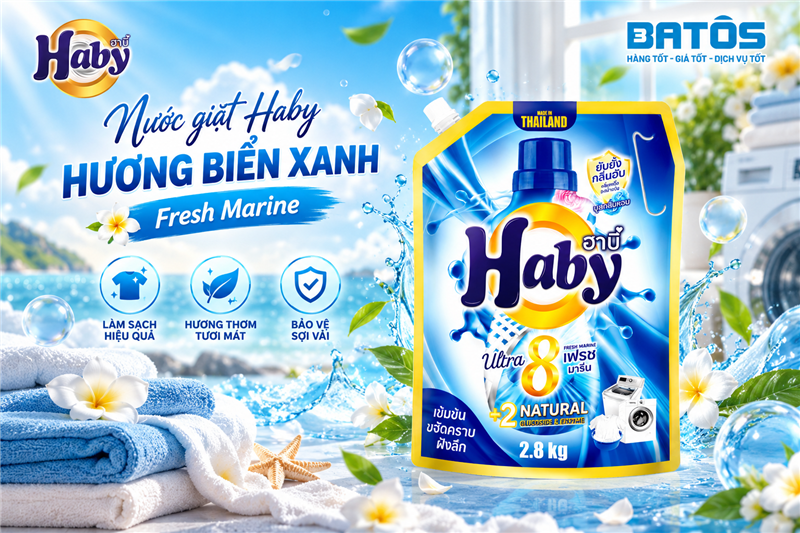 Top 5 lý do mẹ nên chọn nước giặt Haby chuyên gia cửa trên