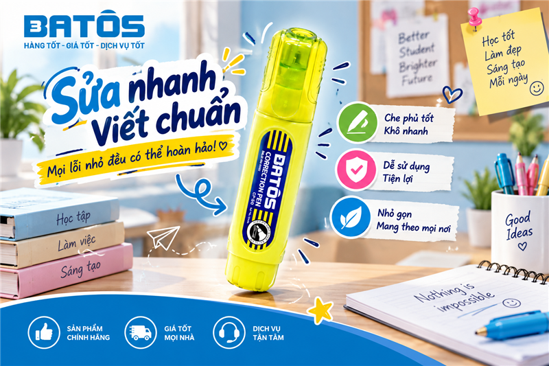 Băng xóa có tiện lợi hơn bút xóa không?