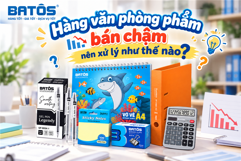 Hàng văn phòng phẩm bán chậm nên xử lý như thế nào?