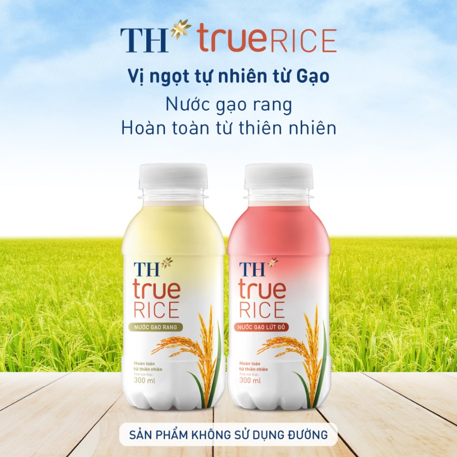 Thùng 24 chai nước gạo TH True Rice 300ml/ chai - Hàng chính hãng, date xa