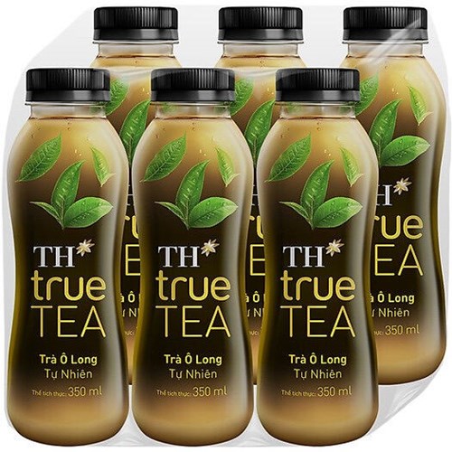 Thùng 24 chai nước trà xanh TH True Tea 350ml/ chai - Hàng chính hãng, date xa