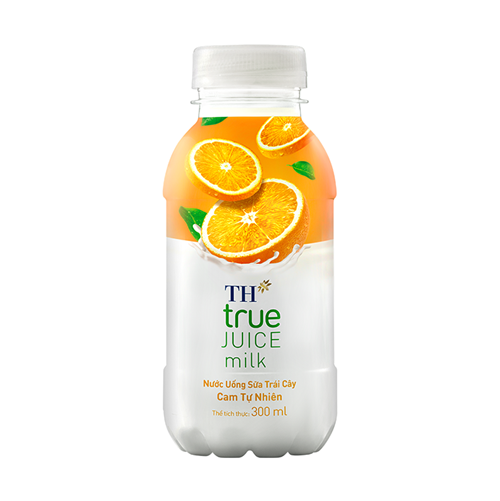 Thùng 24 chai nước sữa trái cây TH True Juice Milk 300ml/ chai - Hàng chính hãng, date xa