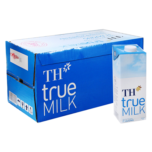 Thùng 12 hộp sữa tươi tiệt trùng TH True Milk 1L/ hộp - Hàng chính hãng, date xa