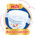 Tã dán Huggies Dry M76 L68 XL62 XXL56 - Hàng chính hãng, date mới