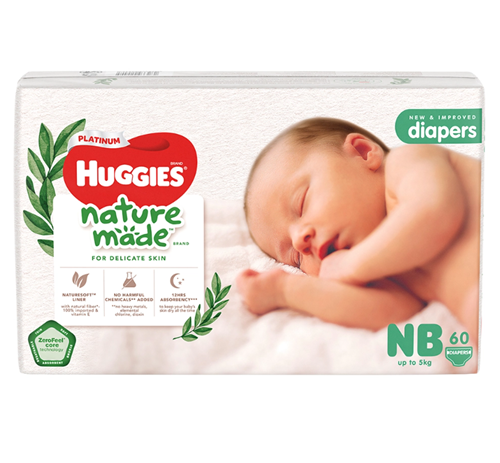 Tã dán sơ sinh Huggies Dry NB74 S56 cho bé từ 4-8kg - Hàng chính hãng, date mới