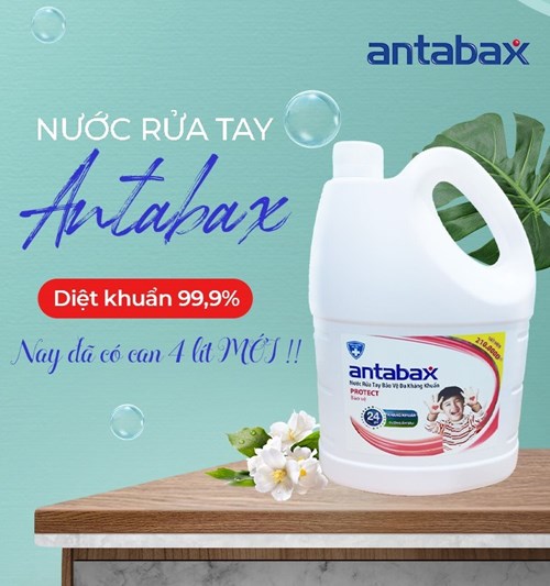 Nước rửa tay ANTABAX CAN 4L Bảo vệ da kháng khuẩn