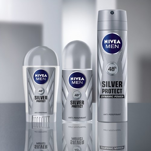 Lăn Ngăn Mùi NIVEA MEN Silver Protect Phân Tử Bạc Ngăn Khuẩn Gây Mùi Vượt Trội 25ml - 83779