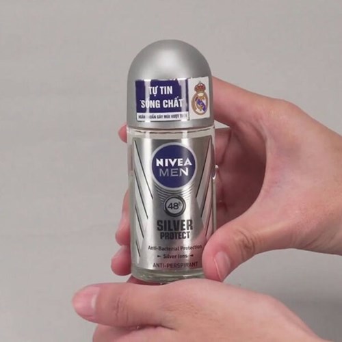 Lăn Ngăn Mùi NIVEA MEN Silver Protect Phân Tử Bạc Ngăn Khuẩn Gây Mùi Vượt Trội 25ml - 83779