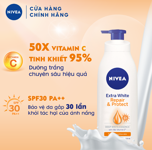 Sữa Dưỡng Thể NIVEA Phục Hồi & Chống Nắng Ban Ngày 350 ml - 88311