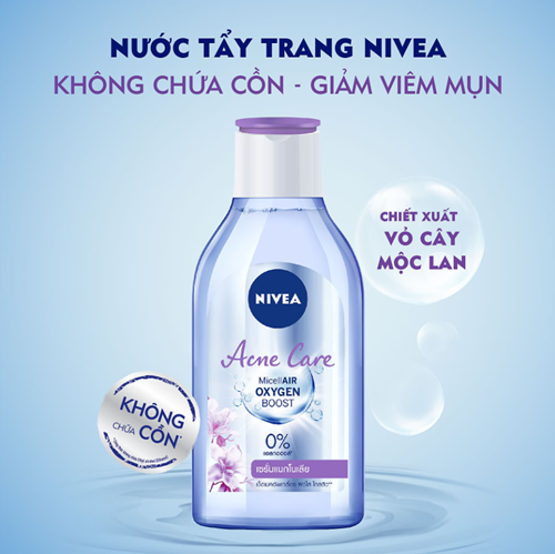 Nước Tẩy Trang NIVEA Acne Care Ngừa Mụn | Sạch Sâu 400 ml - 80116