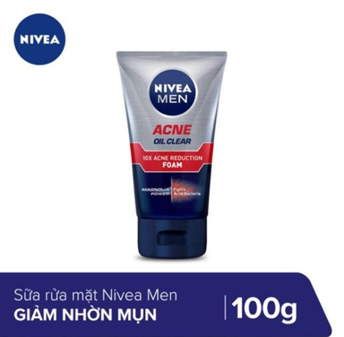 Sữa Rửa Mặt Nivea Men Acne Oil Clear Giúp Ngăn Ngừa Mụn 100g - 82378
