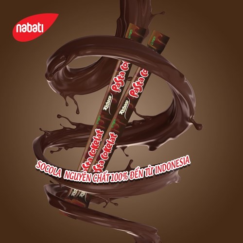 Kem socola Nabati Richoco Pasta Cokelat 240g (8g x 30 gói)