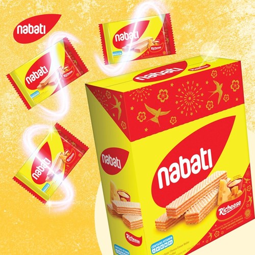 Bánh kem xốp phômai Richeese Nabati 320g (15g x 20 gói)