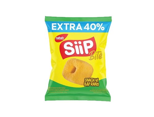 Bánh snack vị bắp rang Nabati Siip Bite 40g