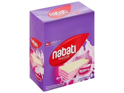 Bánh kem xốp hương sữa chua phúc bồn tử Nabati Richberry 320g (15g x 20 gói)