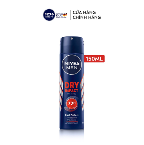 Xịt Ngăn Mùi NIVEA MEN Khô Thoáng (150 ml) - 81602