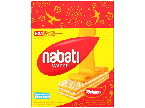 Bánh kem xốp phômai Richeese Nabati 320g (15g x 20 gói)