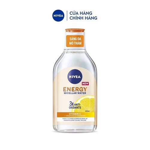Nước Tẩy Trang NIVEA Energy Dưỡng Sáng Da Mờ Thâm với Vitamin C & Nacinamide (400 ml) - 94244