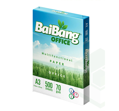 Giấy in/ photocopy Bai Bang Office A3 84.70 định lượng 70gsm 500 tờ/ ram