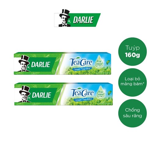 Combo 2 kem đánh răng Darlie Tea Care Mint 160g