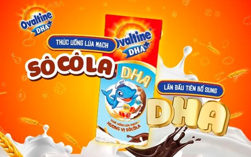 Thùng 48 hộp sữa lúa mạch vị socola Ovaltine bổ sung DHA 180ml