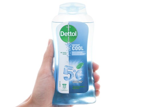 Sữa tắm Dettol Instant Cool mát lạnh chai 250g