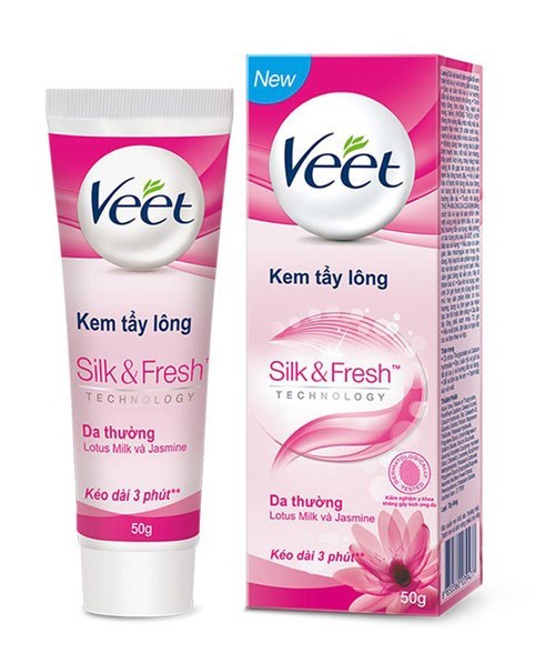 Kem tẩy lông Veet Silk & Fresh cho da thường 50g