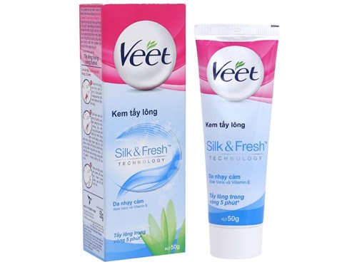Kem tẩy lông Veet Silk & Fresh cho da nhạy cảm 50g