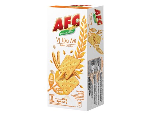 Bánh quy cracker AFC dinh dưỡng - Vị lúa mỳ 172g