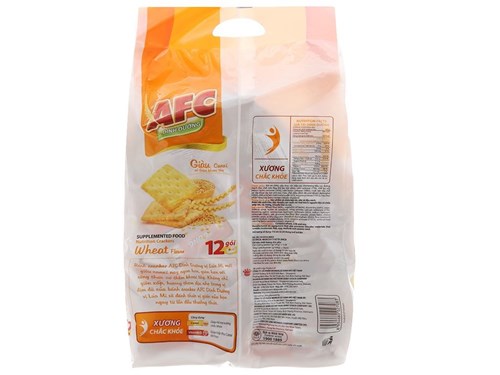 Bánh quy cracker AFC dinh dưỡng - Vị lúa mỳ 258g