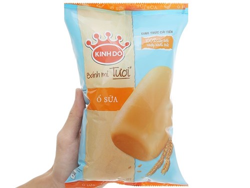 Bánh mì tươi ổ sữa Kinh Đô không nhân 80gr/ chiếc
