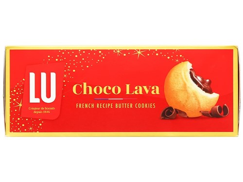 Bánh quy bơ LU nhân sô-cô-la chảy sánh mịn 120g/ hộp