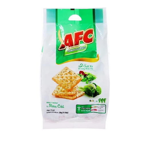 Bánh quy cracker AFC dinh dưỡng - Vị rau cải 258g
