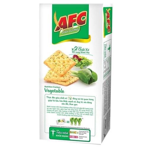 Bánh quy cracker AFC dinh dưỡng - Vị rau cải 172g