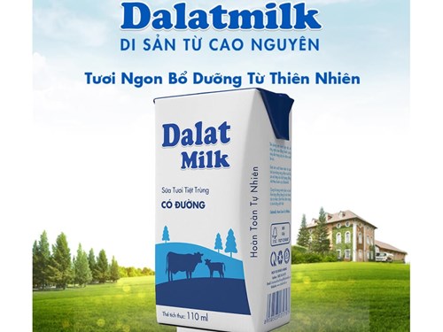 Thùng 48 hộp sữa tươi tiệt trùng Dalatmilk 110ml - Hàng chính hãng, date xa