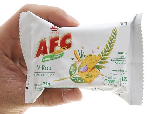 Bánh quy cracker AFC dinh dưỡng - Vị rau cải 172g