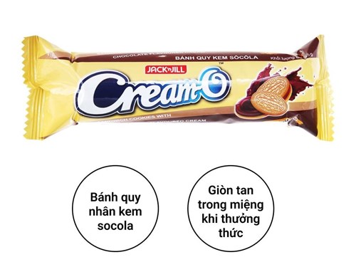 1 thùng bánh quy kẹp kem Cream-O 85g & 93g/ thanh, nhiều vị - Hàng chính hãng, date mới - Thơm ngon bổ dưỡng