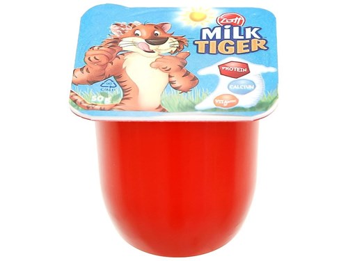 Phô mai tươi Zott Milk Tiger hương chuối 50g x 4 hộp/ lốc
