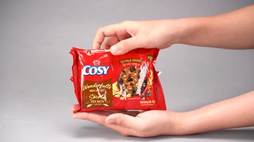 Bánh quy hạt socola yến mạch Cosy Double Choco gói 80g