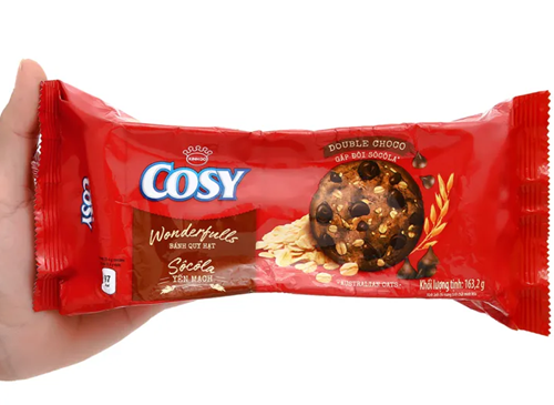 Bánh quy hạt socola yến mạch Cosy Double Choco gói 163,2g