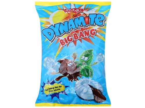 1 thùng kẹo Dynamite Bigbang hương bạc hà nhân socola 330g x 24 gói/ thùng - Hàng chính hãng