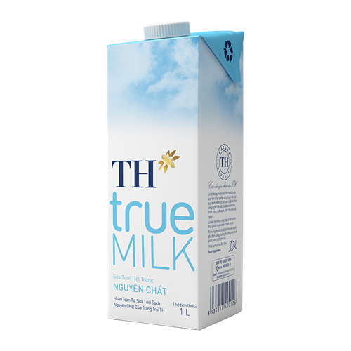 Thùng 12 hộp sữa tươi tiệt trùng TH True Milk 1L/ hộp nguyên chất
