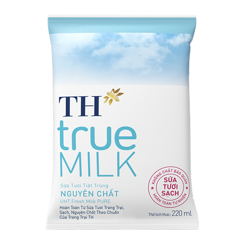 Thùng 48 hộp sữa tươi sạch nguyên chất TH True Milk 220ml