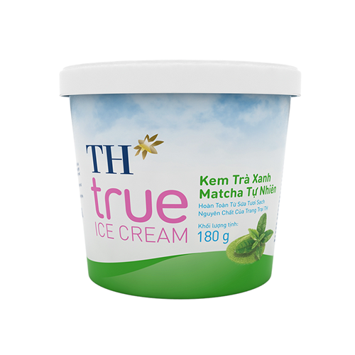 Kem hộp TH True Ice Cream trà xanh matcha tự nhiên 180g