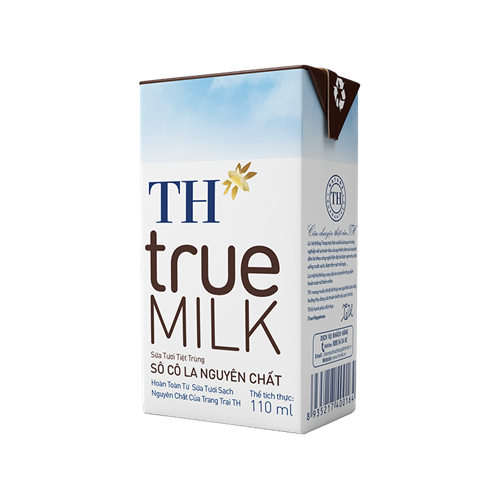 Thùng 48 hộp sữa tươi tiệt trùng TH True Milk 110ml socola nguyên chất