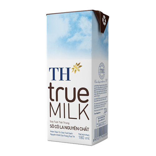 Thùng 48 hộp sữa tươi tiệt trùng TH True Milk 180ml  socola nguyên chất
