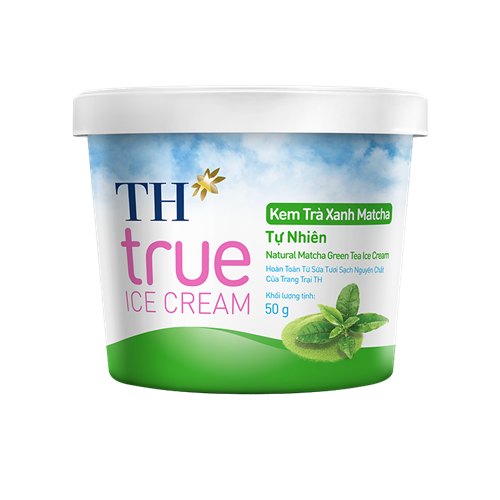 Kem hộp TH True Ice Cream trà xanh matcha tự nhiên 50g
