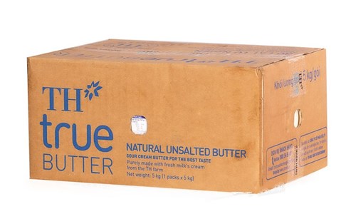 Thùng 5kg bơ lạt tự nhiên nguyên bản TH True Butter 