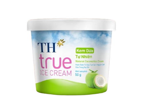 Kem hộp TH True Ice Cream dừa tự nhiên 50g 