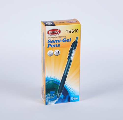 Hộp 12 chiếc bút semi gel Beifa TB610 - ngòi 0.5mm